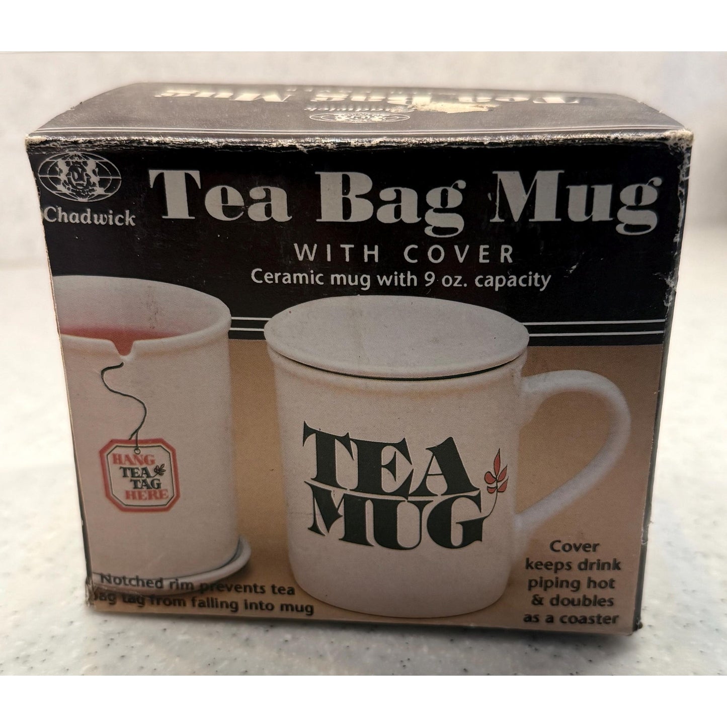 RARE 70s Chadwick Tea Bag Mug with Cover