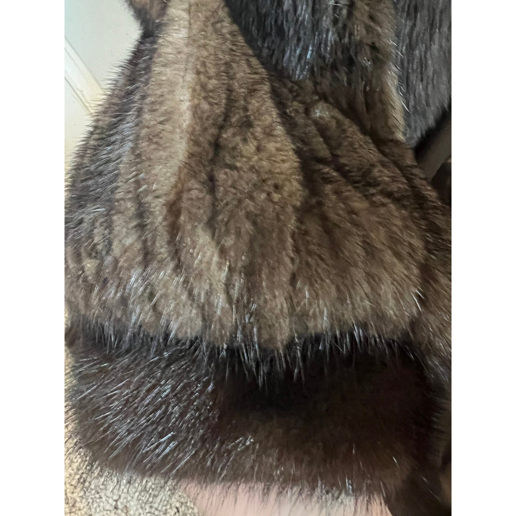 1960s Mink Coat with Fox Trim NWT