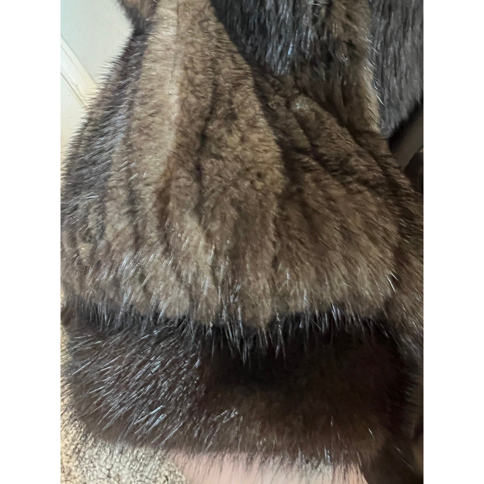 1960s Mink Coat with Fox Trim NWT