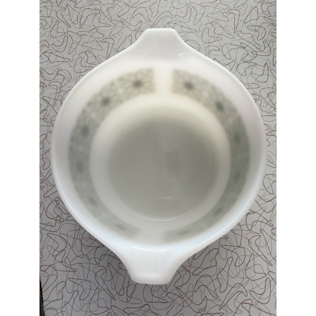 Vintage PYREX 1 QT Baking / Casserole Dish with Lid #473 Autumn Floral Verde