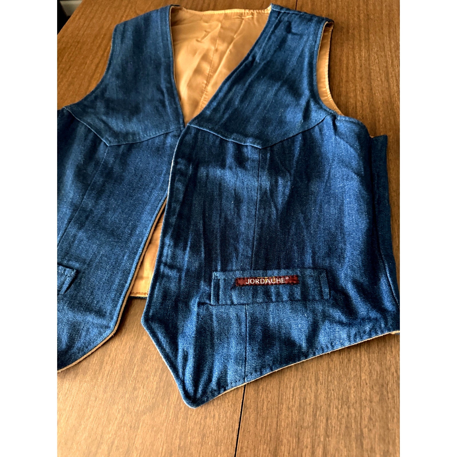 1970s/1980s Reversible Suede & Denim Jordache Vest | 38" Chest
