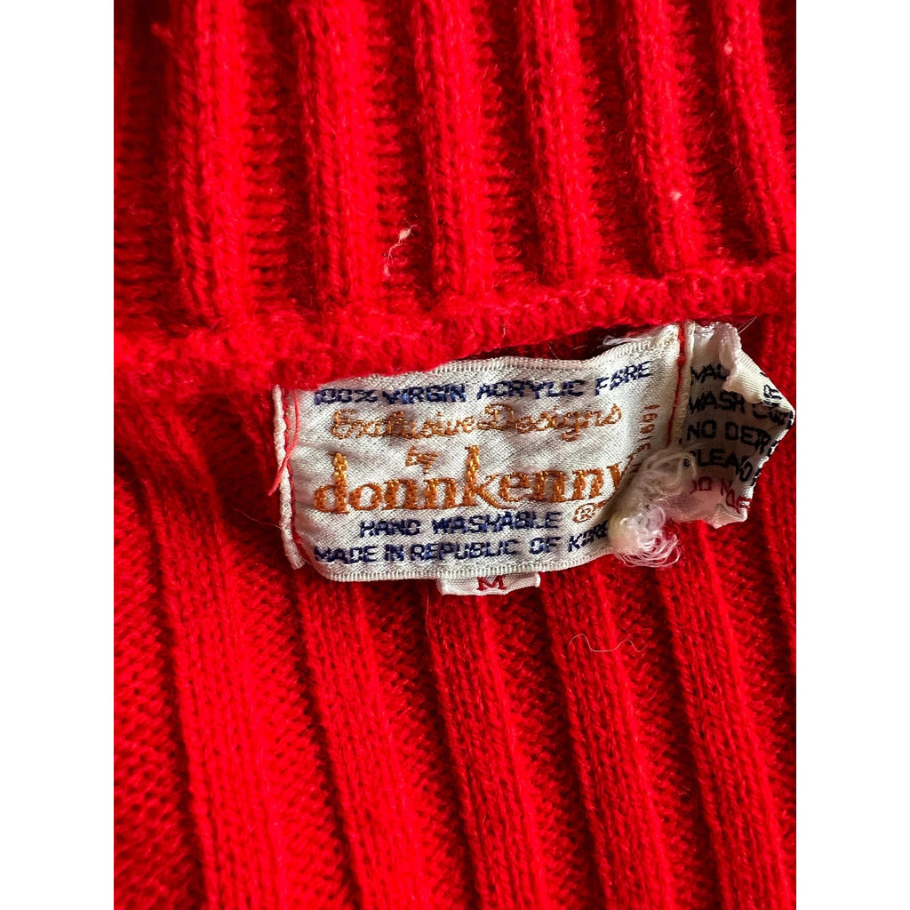 1970s Exclusive Designs by DonnKenny Ribbed Button Up Cardigan - Size S/M