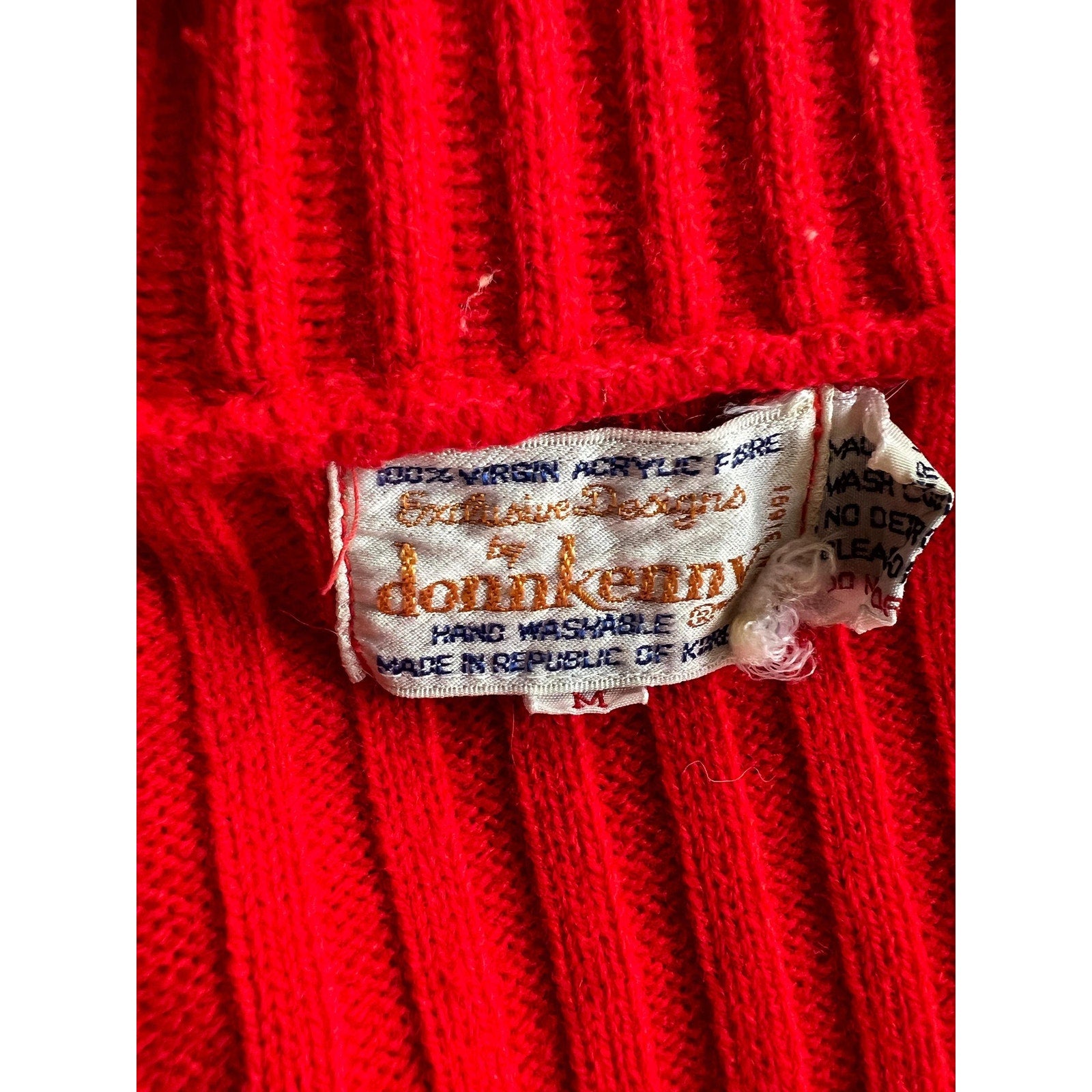 1970s Exclusive Designs by DonnKenny Ribbed Button Up Cardigan - Size S/M