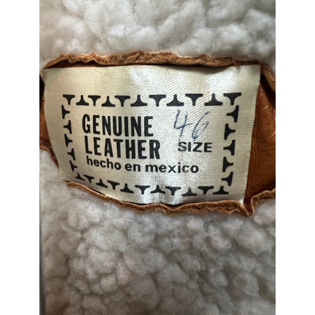 70s Patchwork Leather and Shearling Vest