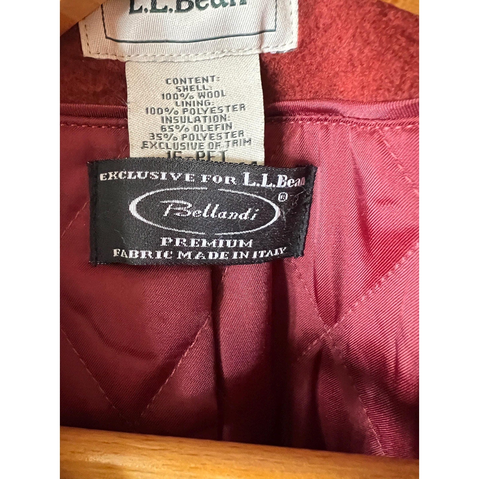 1980s LL Bean Wool Lined Peacoat Size 16P