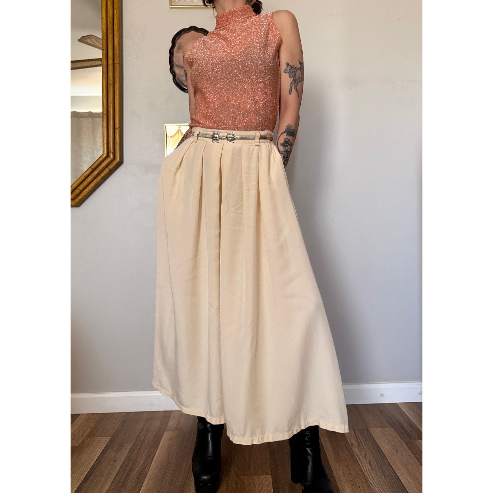1990s Liz Sport Culottes | Gaucho Trousers | Size XS-S