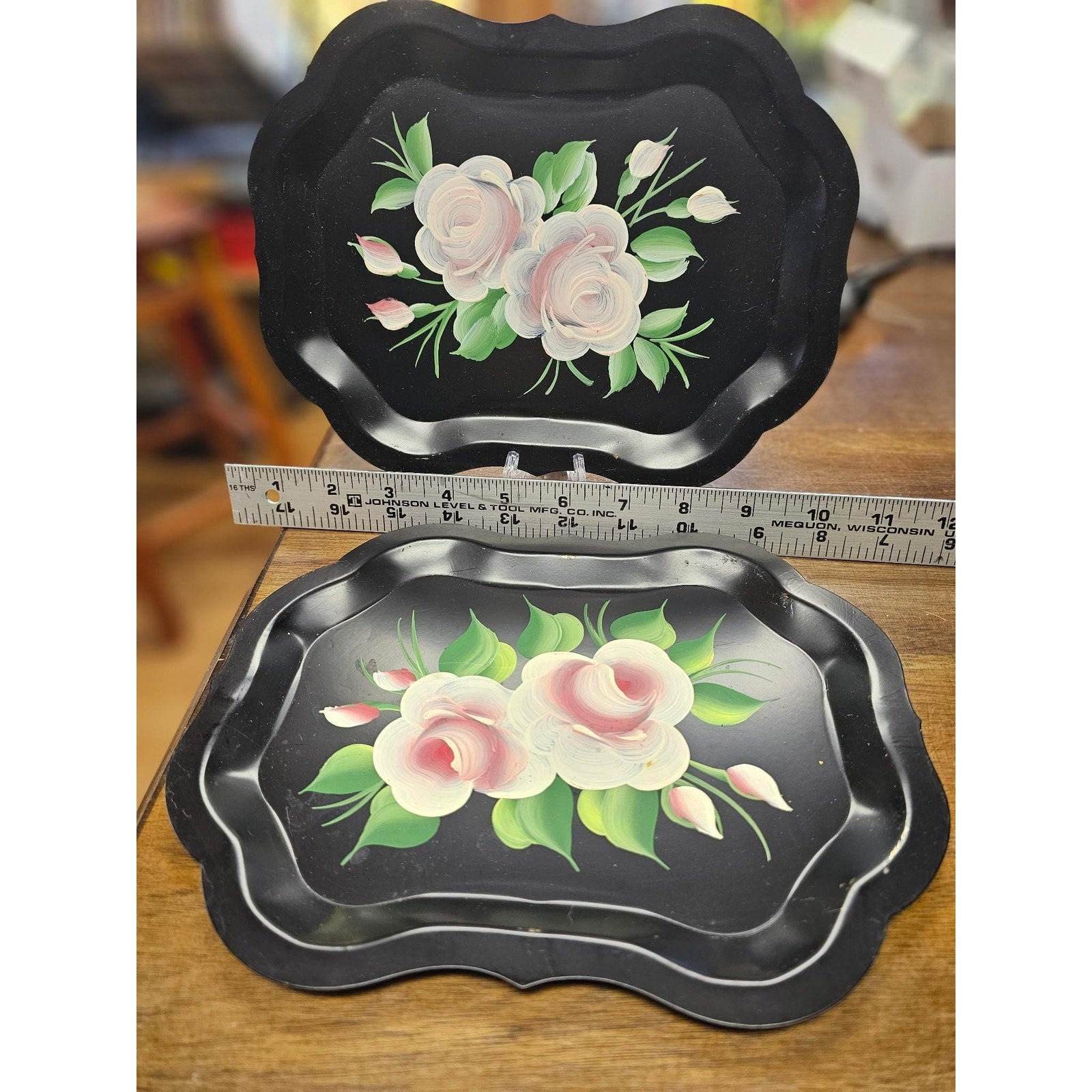 Vintage Tole Serving Trays - Set of 6