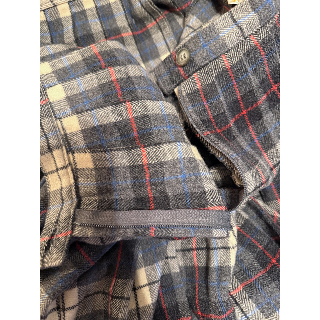 1950s Pendleton Plaid Wool Turnabout Skirt | Size 26 (XS)