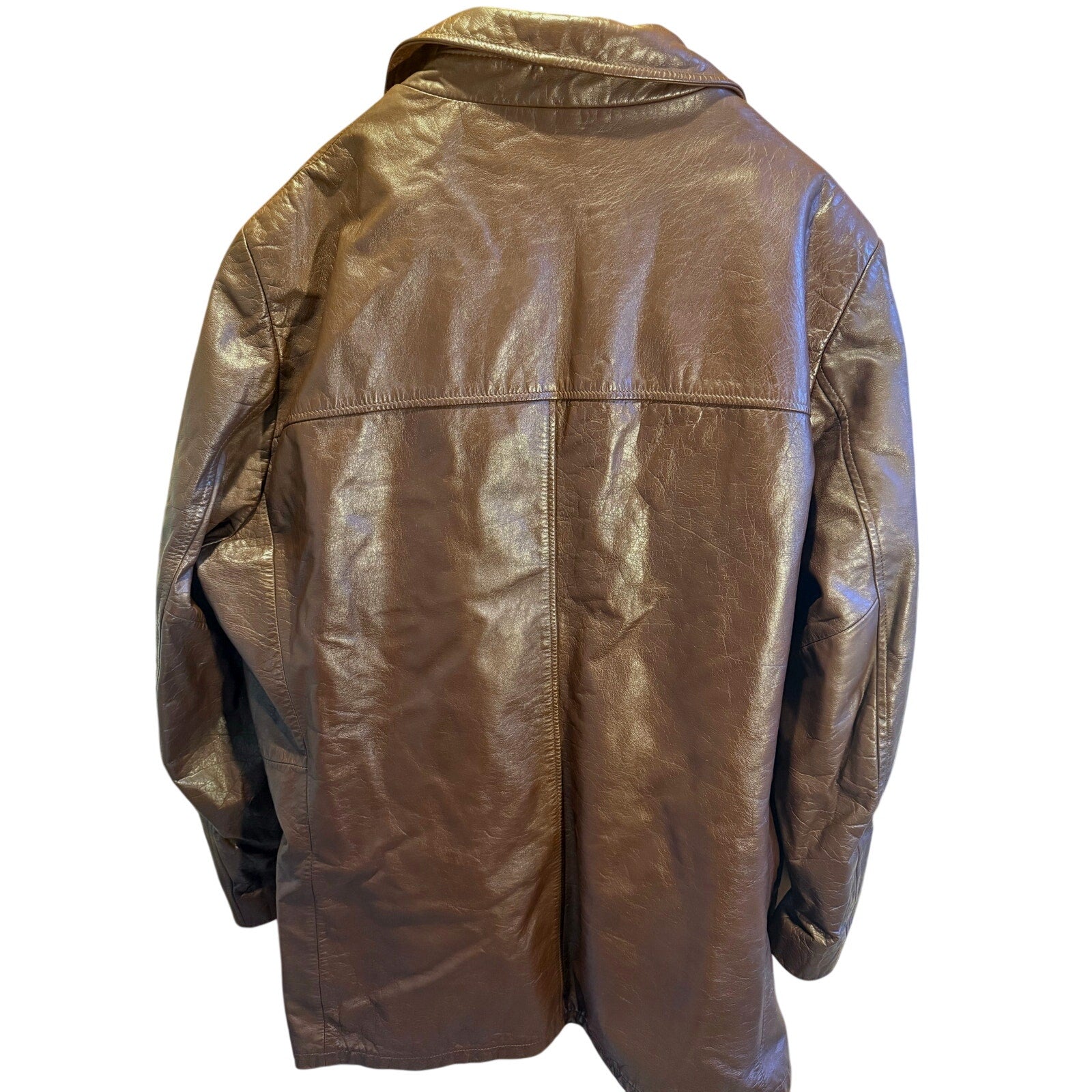 Vintage London Fog Leather Coat Men’s 50L
