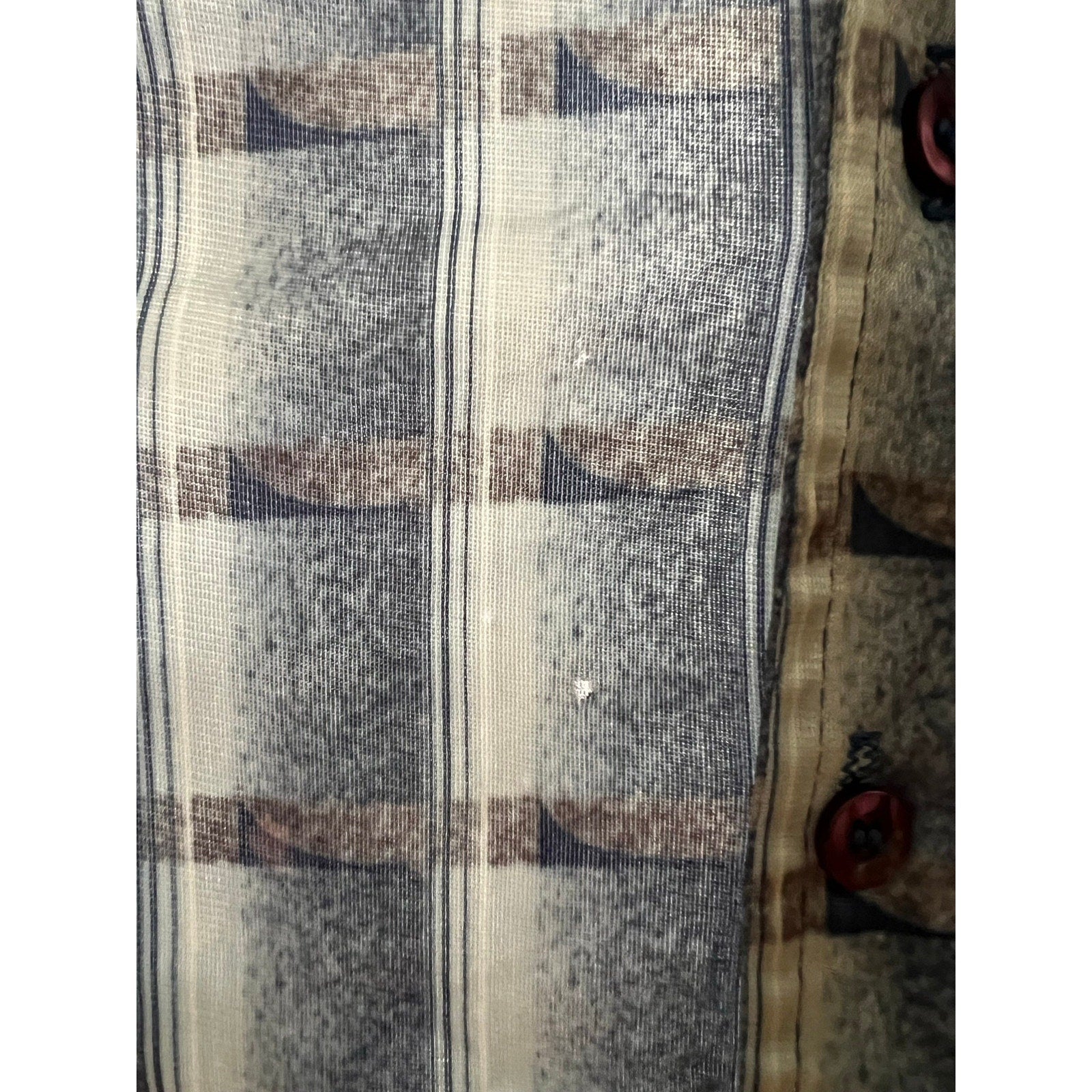 1970s Men's Short Sleeve Button Up Disco Shirt | Groovy Blue Pattern