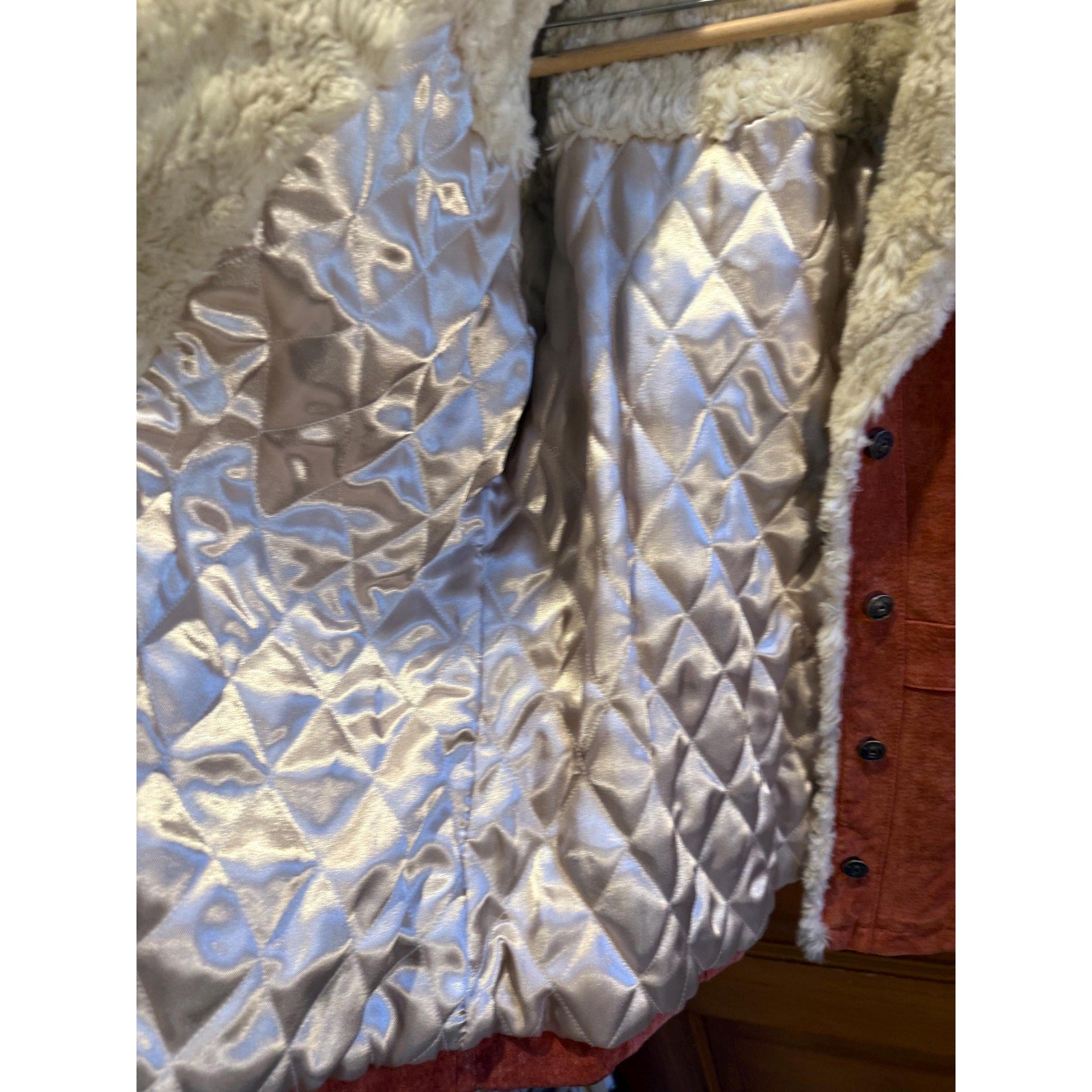 Vintage 90s Wilsons Leather Maxima Suede Sherpa Jacket | Large