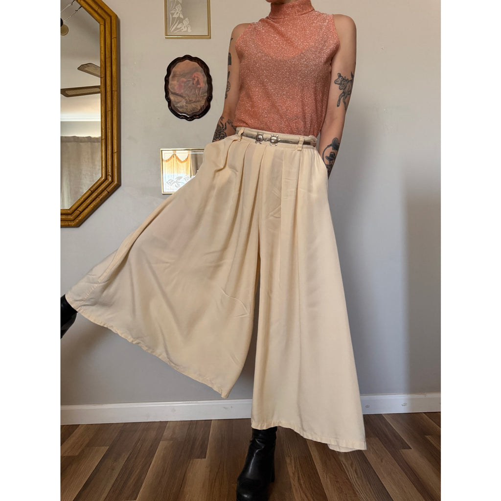 1990s Liz Sport Culottes | Gaucho Trousers | Size XS-S