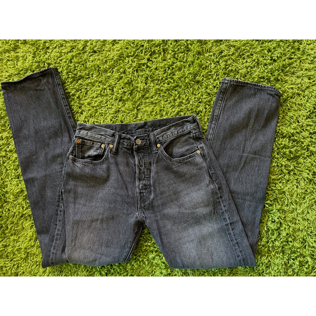 Vintage 501 Button Fly Straight Leg Levi's | Black Stone Wash (RARE) | W31 L32