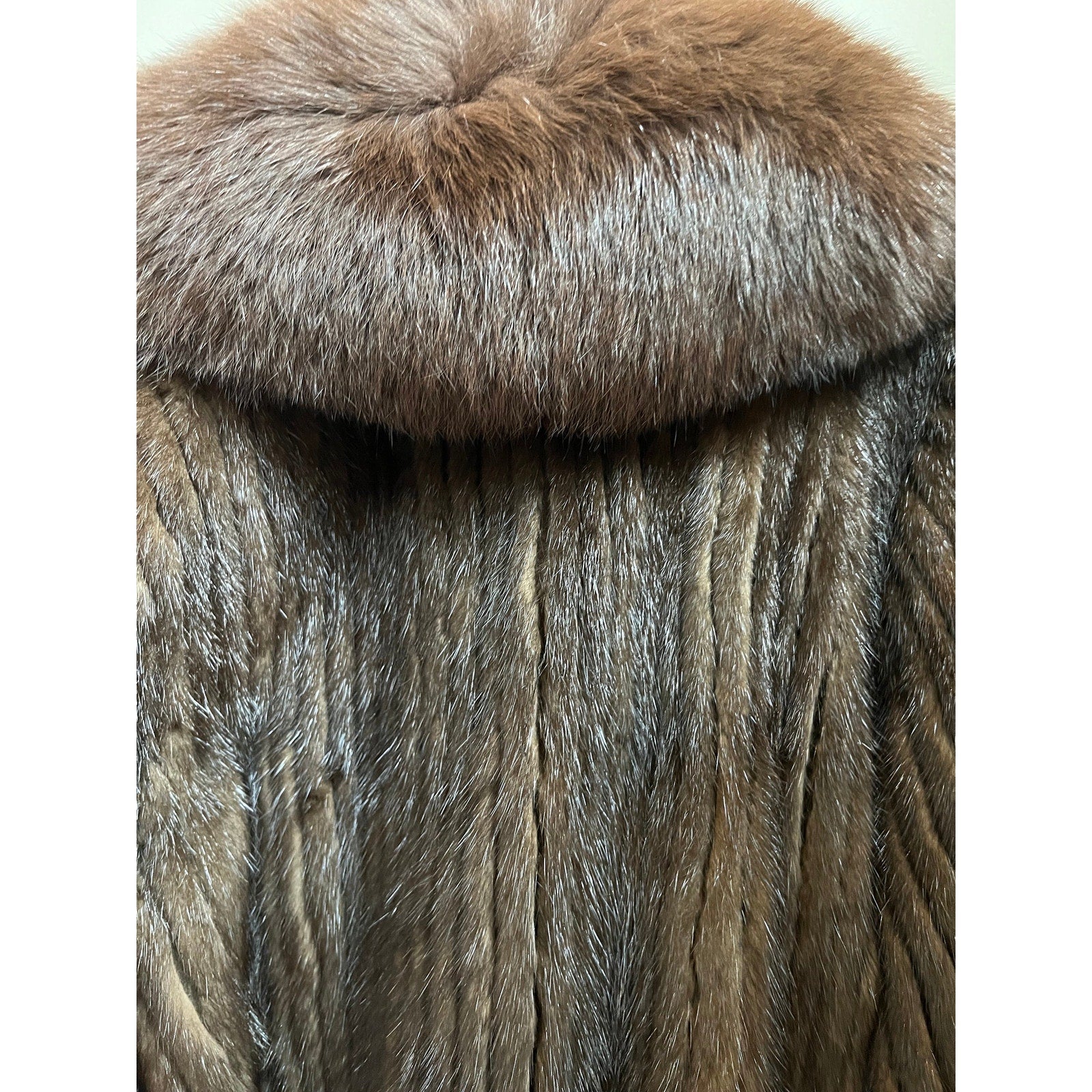 1960s Mink Coat with Fox Trim NWT