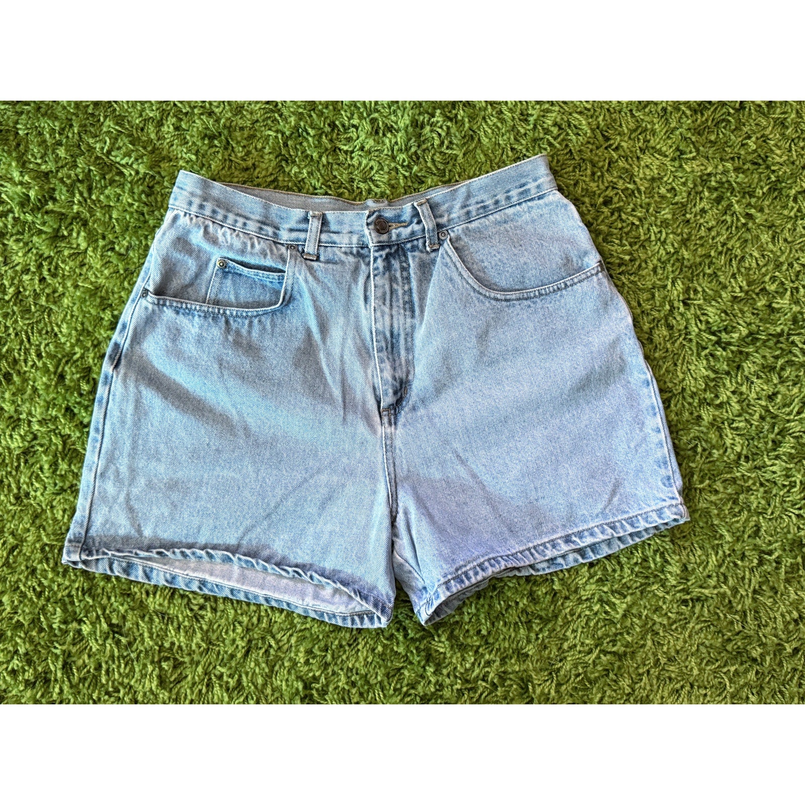 80s/90s Honors Light Wash High Waist Denim Shorts | 30W
