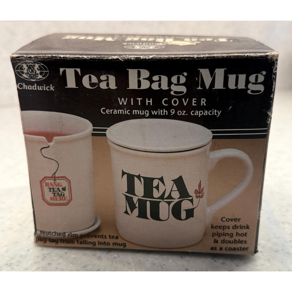 RARE 70s Chadwick Tea Bag Mug with Cover