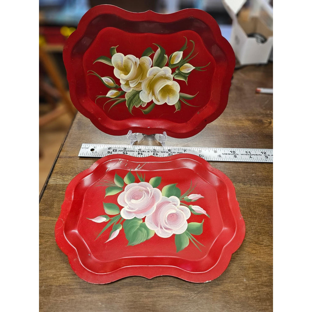 Vintage Tole Serving Trays - Set of 6
