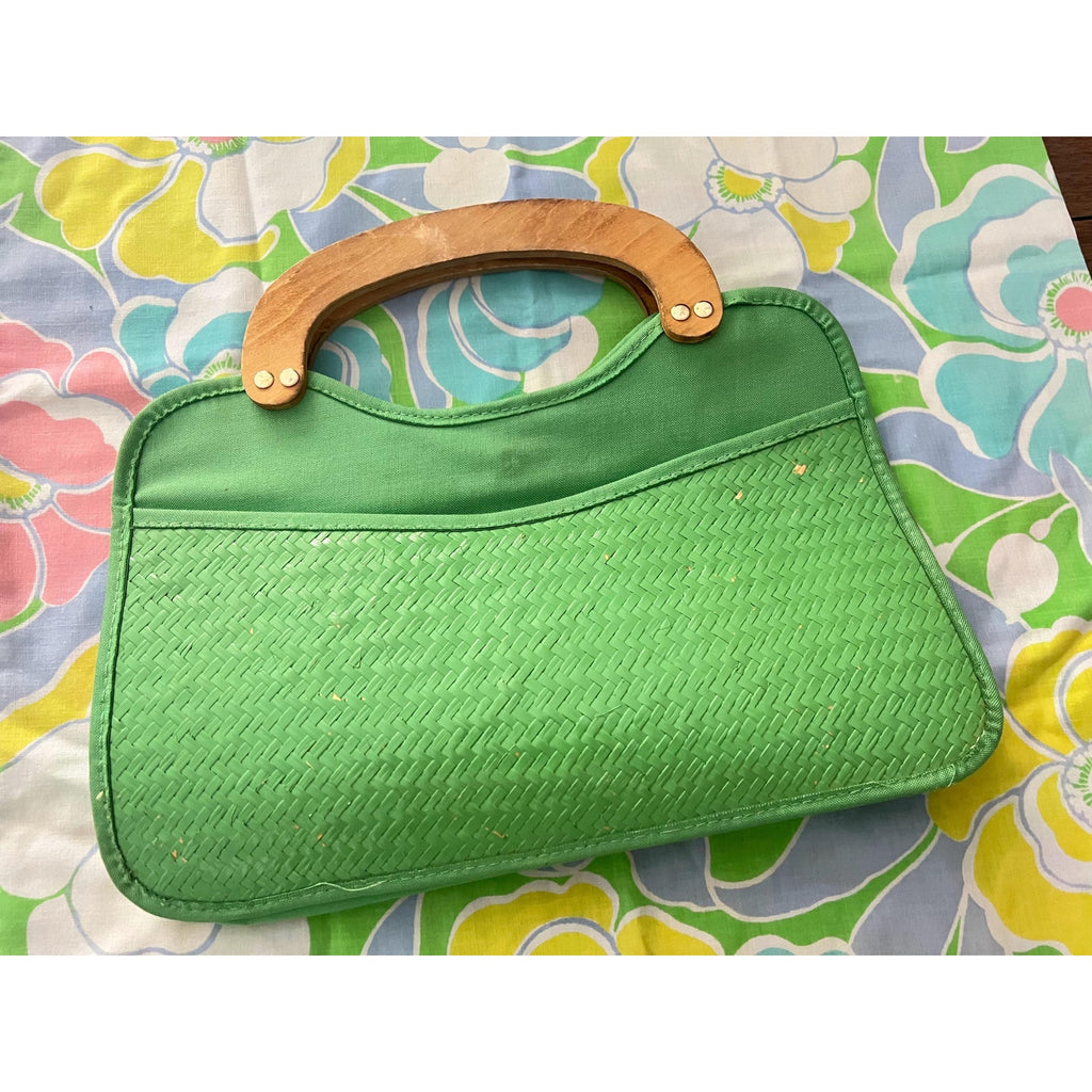 60s/70s Mod Lime Green Bermuda Handbag