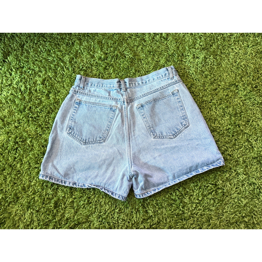 80s/90s Honors Light Wash High Waist Denim Shorts | 30W