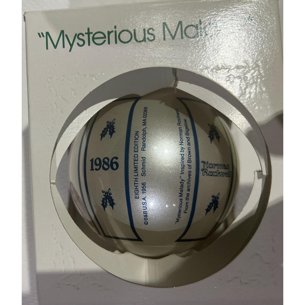 Limited Edition Norman Rockwell Collector Christmas Ornament 1986