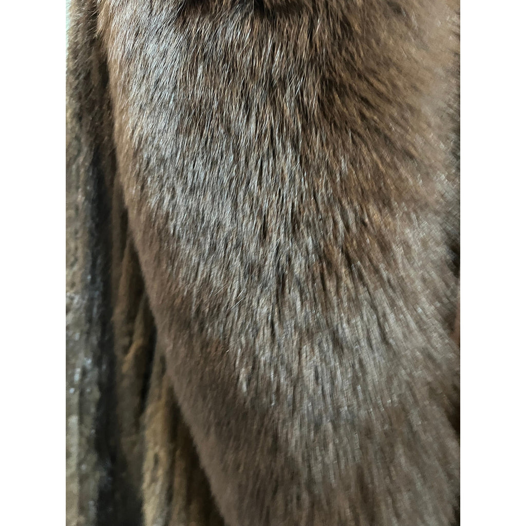 1960s Mink Coat with Fox Trim NWT