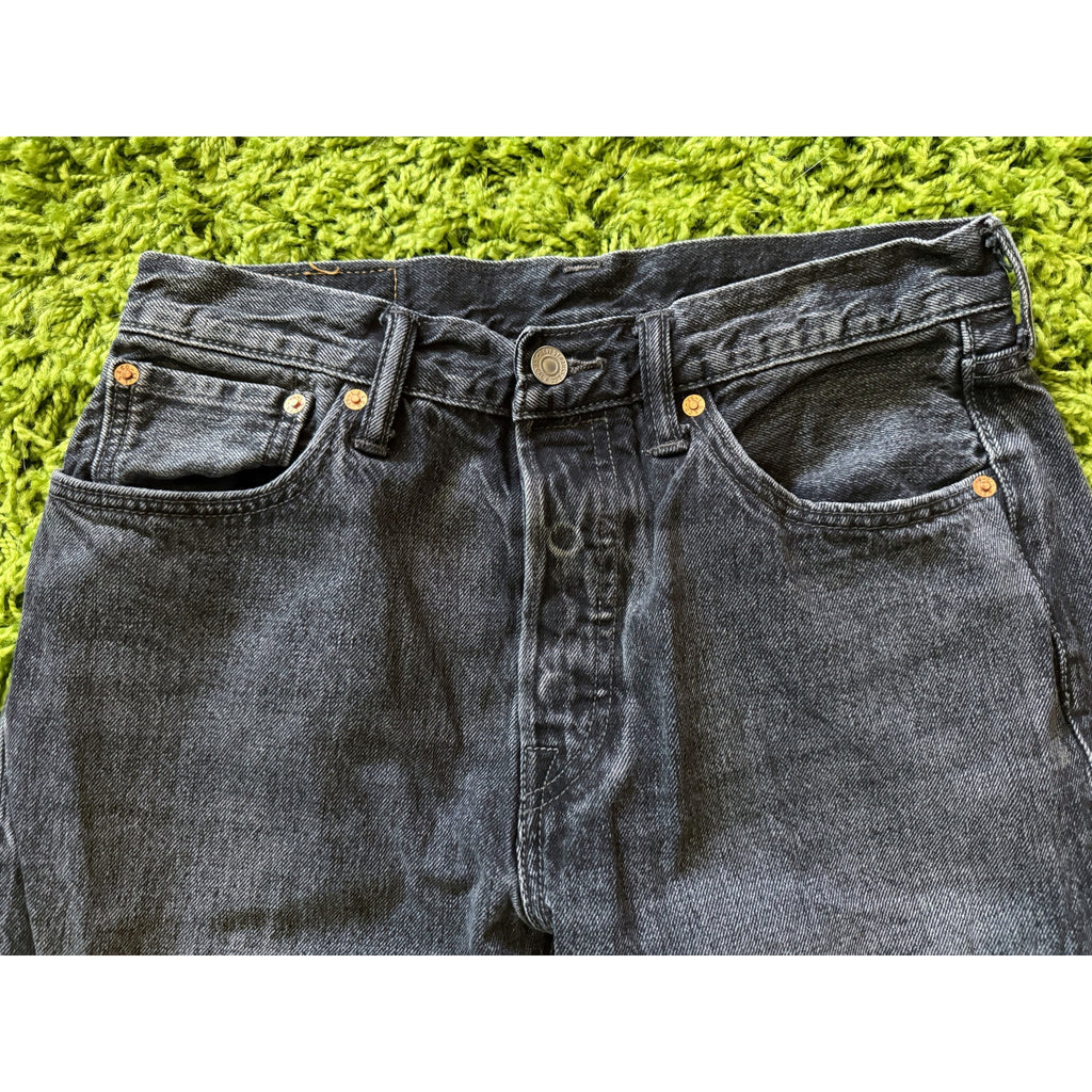 Vintage 501 Button Fly Straight Leg Levi's | Black Stone Wash (RARE) | W31 L32