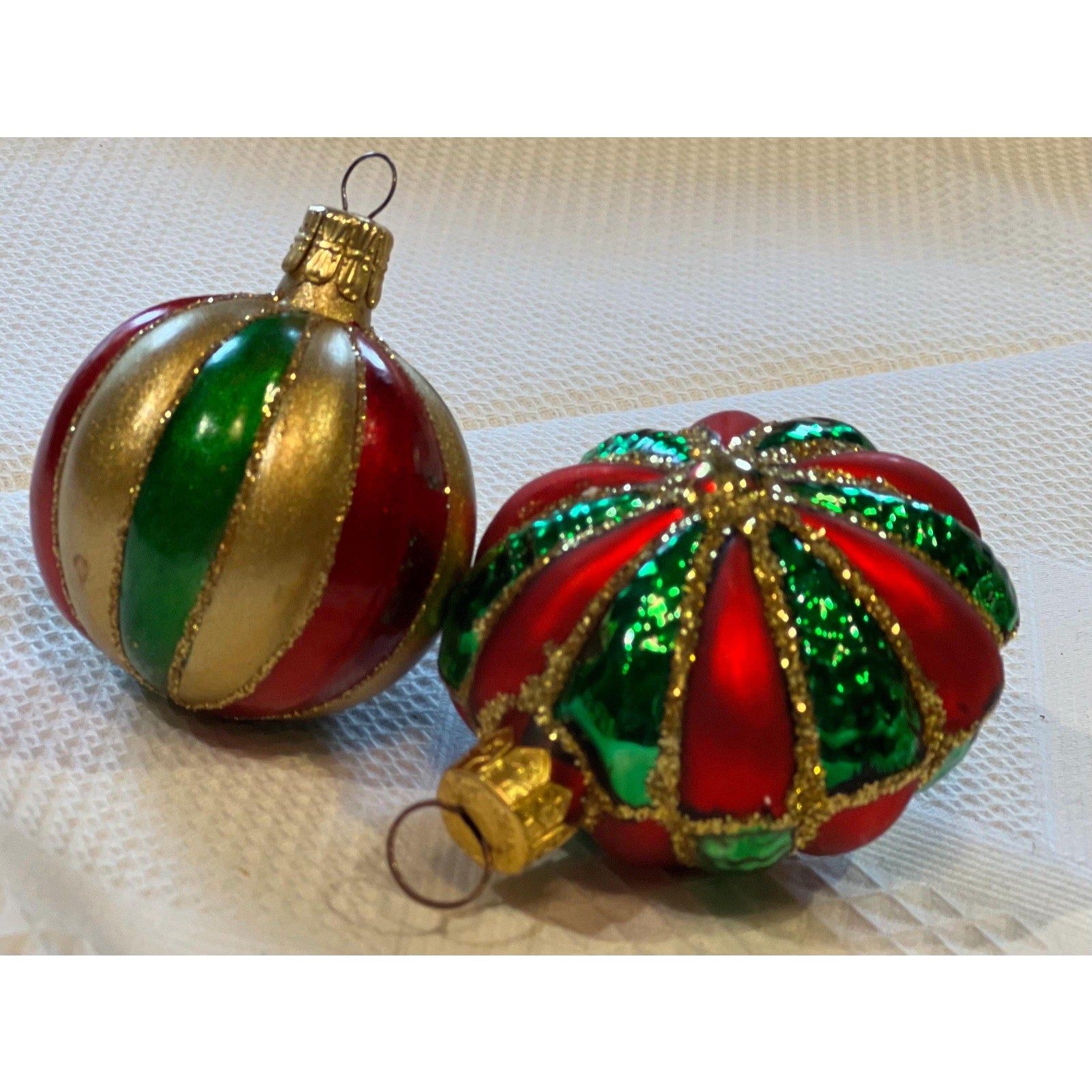 Vintage Shiny Brite Christmas Ornaments, mixed Czech Republic