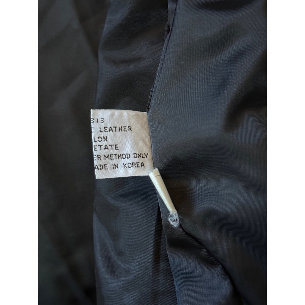 1980s Drop Sleeve Leather Smoking Jacket | Size Petite Medium