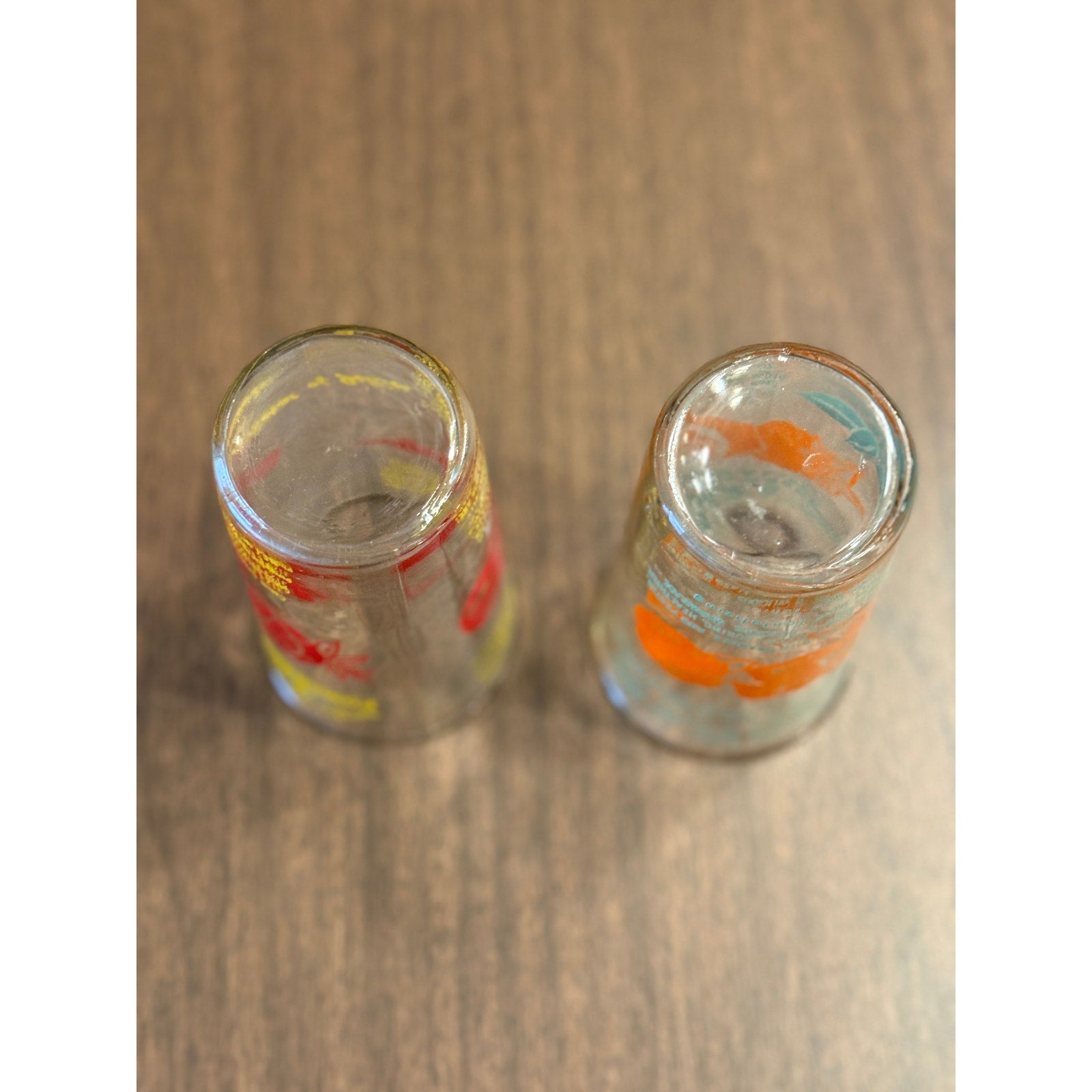 1950s Cahill's Jelly Jar Drinking Glasses (Set of 2) - Marmalade and Pomegranate