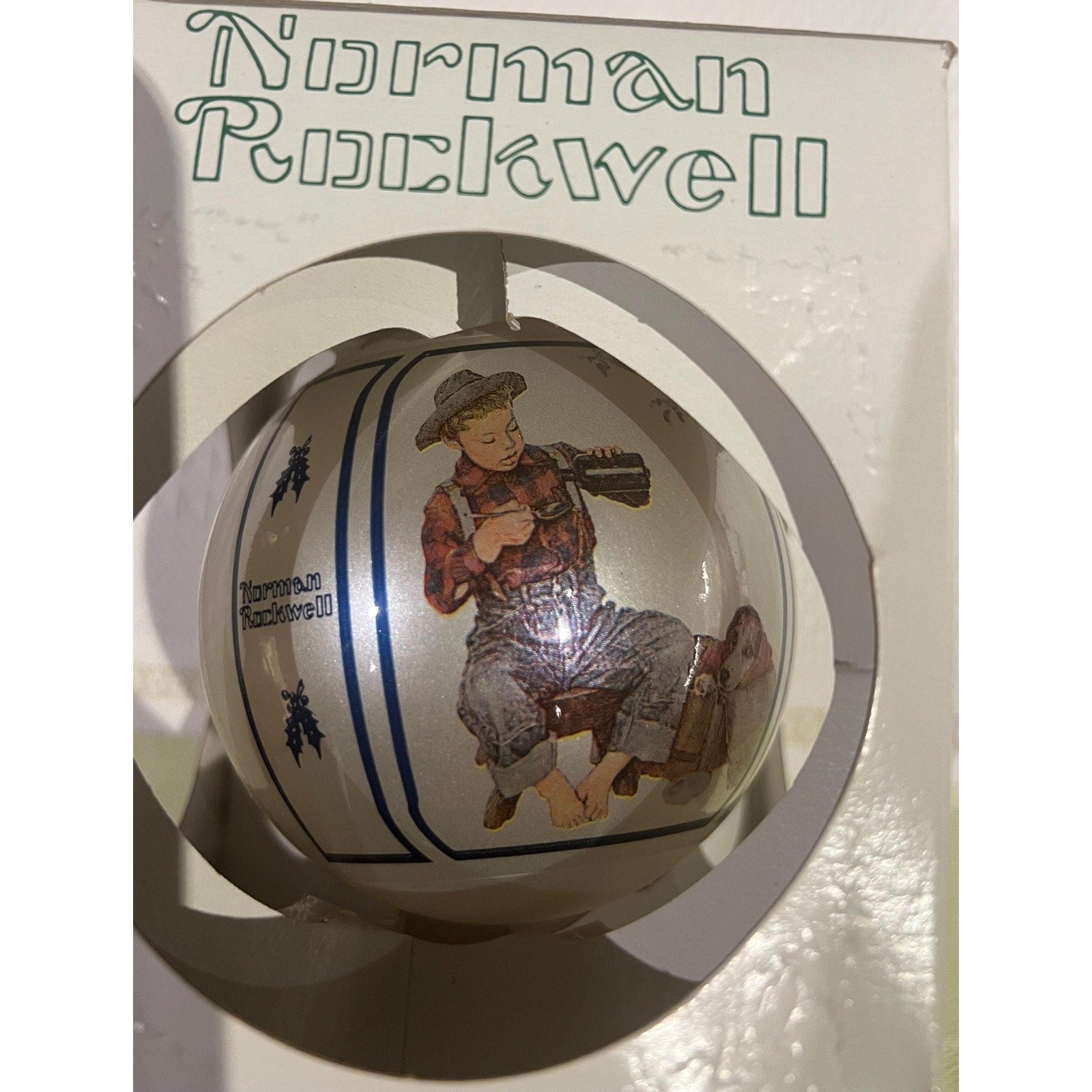 Limited Edition Norman Rockwell Collector Christmas Ornament 1986