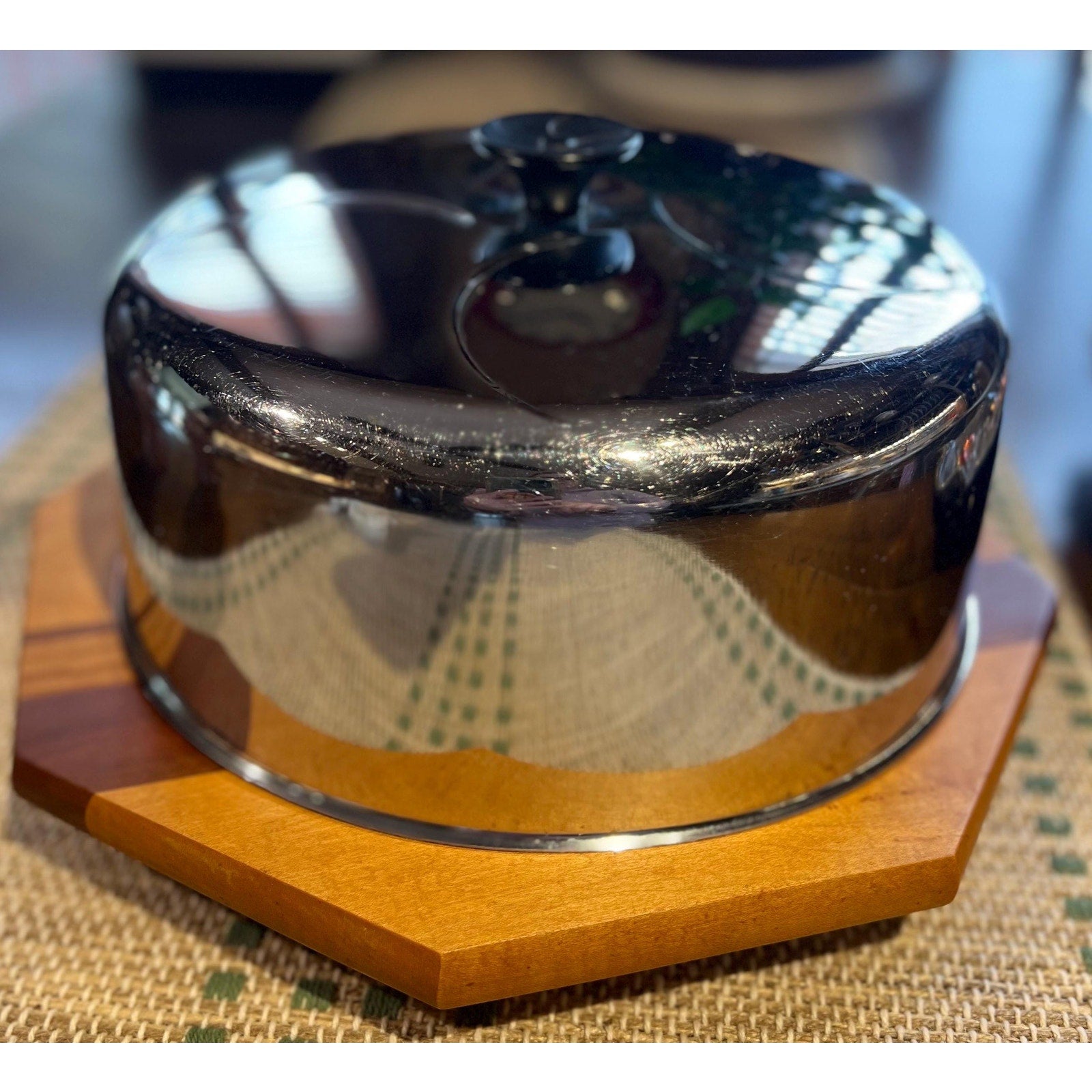 Vintage Mid-Century Chrome Cake Cover