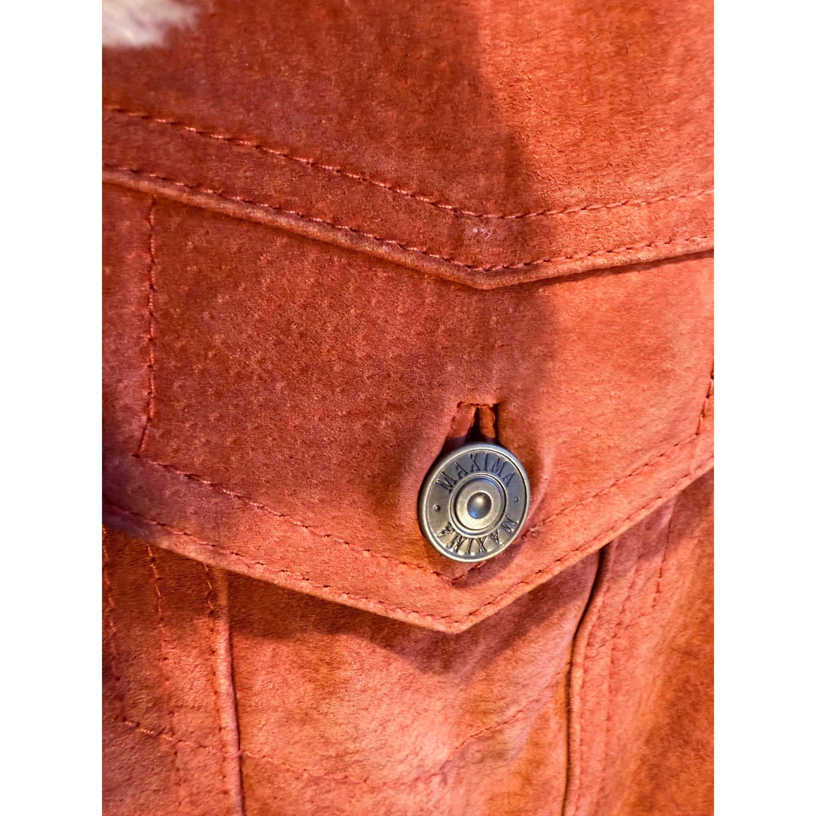 Vintage 90s Wilsons Leather Maxima Suede Sherpa Jacket | Large