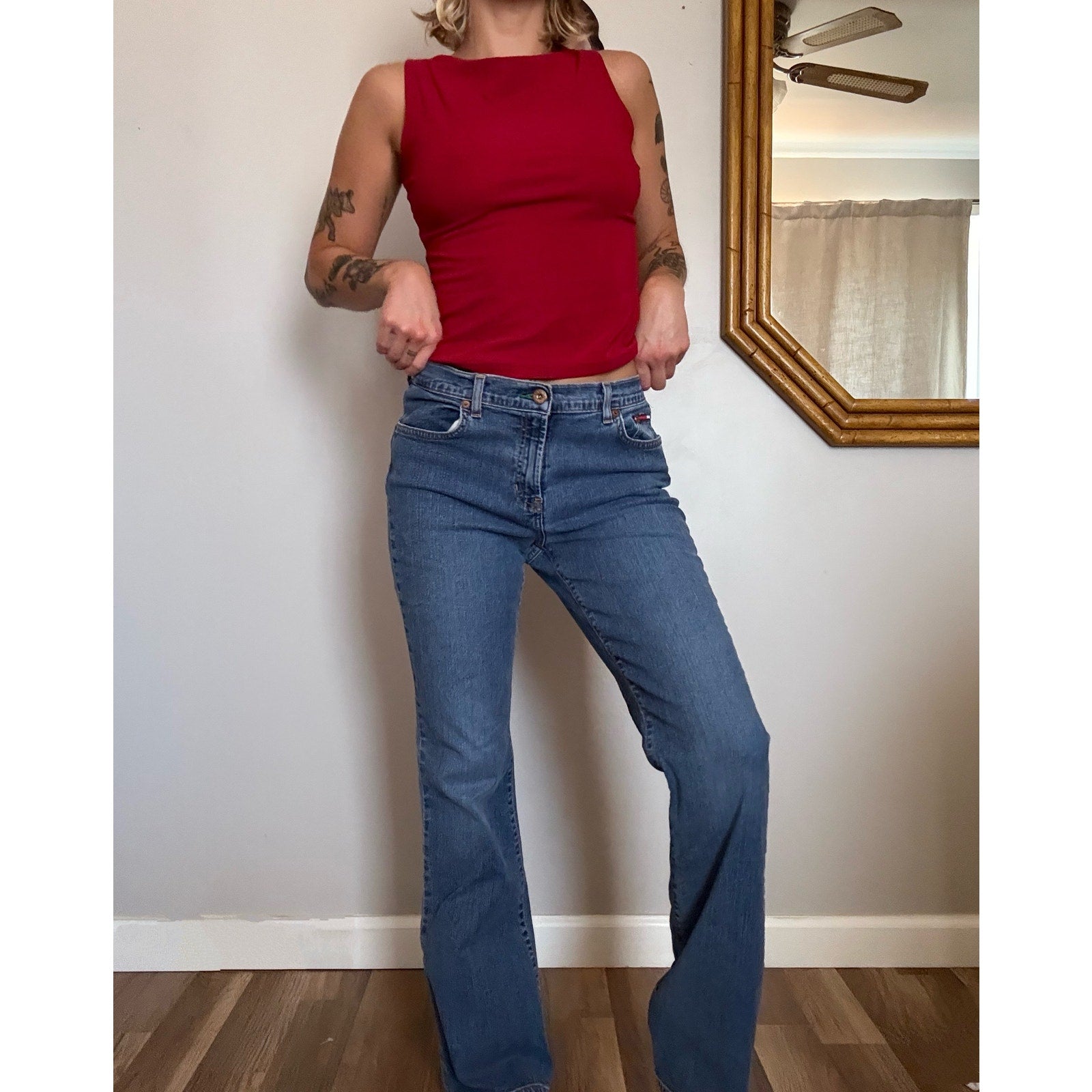 Vintage Y2K Tommy Hilfiger Low Rise Bootcut Jeans