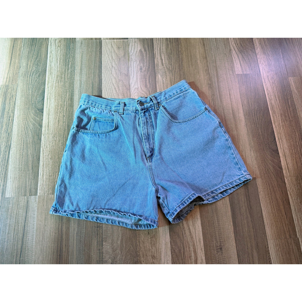 80s/90s Honors Light Wash High Waist Denim Shorts | 30W