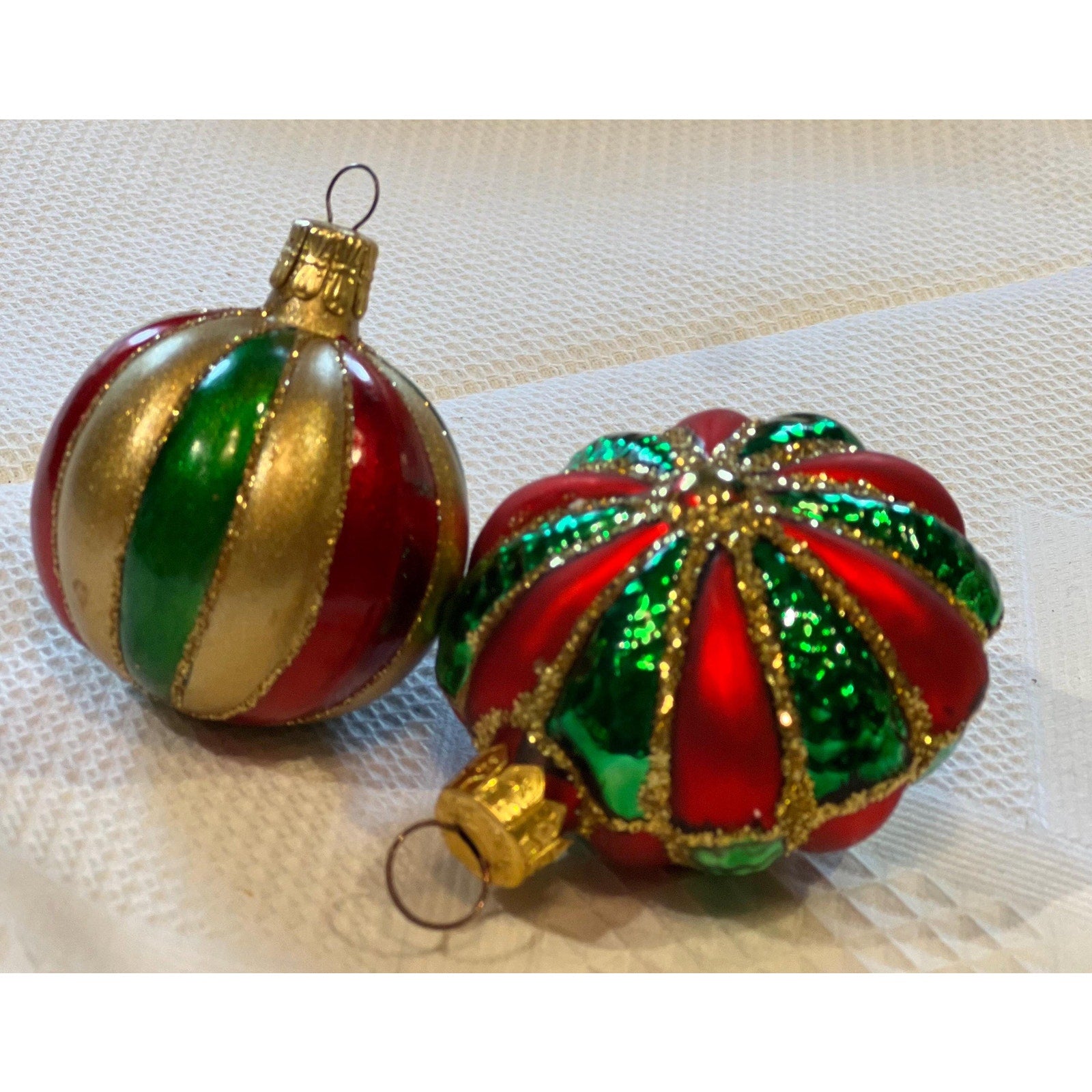 Vintage Shiny Brite Christmas Ornaments, mixed Czech Republic