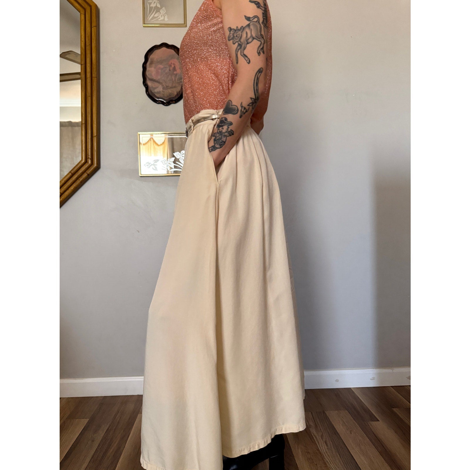 1990s Liz Sport Culottes | Gaucho Trousers | Size XS-S
