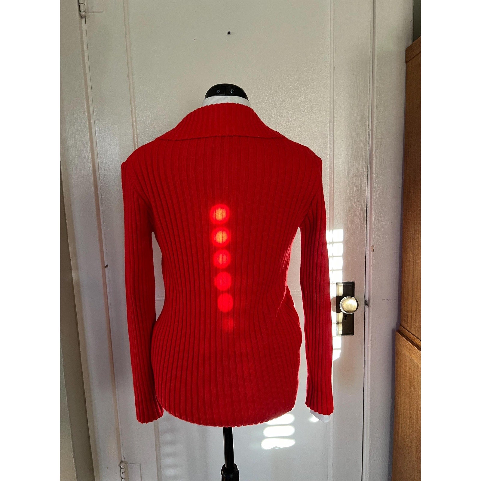 1970s Exclusive Designs by DonnKenny Ribbed Button Up Cardigan - Size S/M