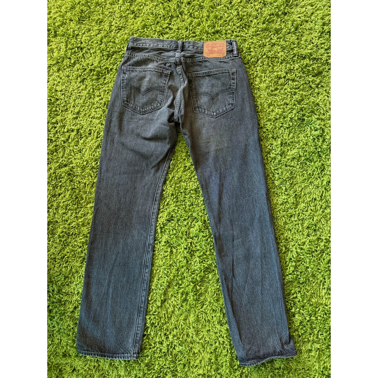 Vintage 501 Button Fly Straight Leg Levi's | Black Stone Wash (RARE) | W31 L32