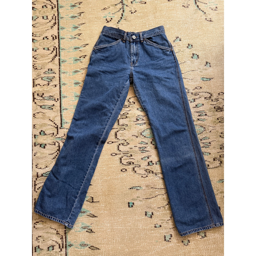 1990s Buffalo Jeans | Straight Leg Denim Cargo Pants | 27W