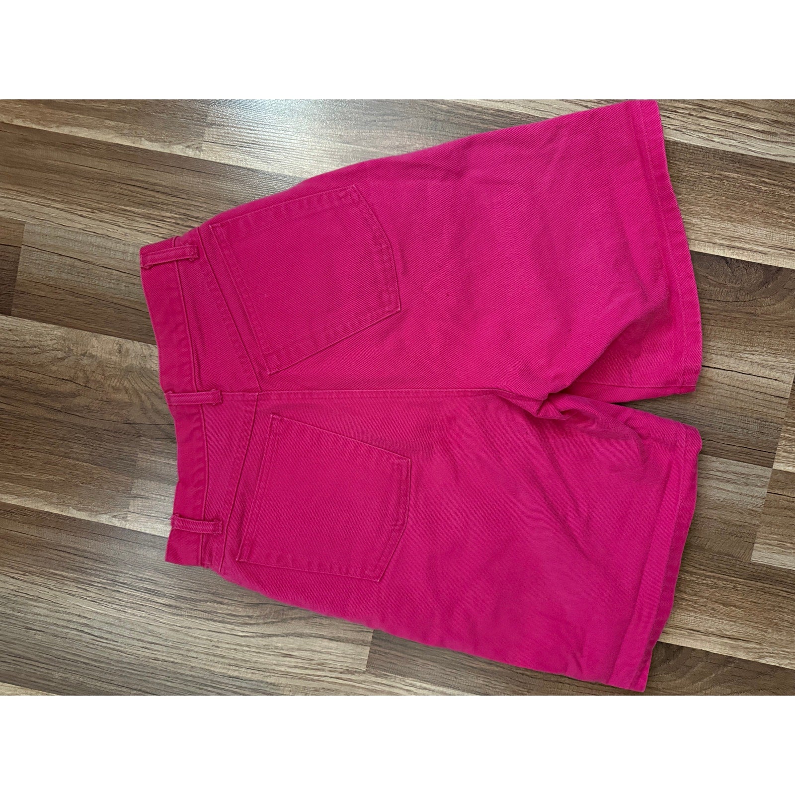 80s Skoozi Hot Pink Bermuda Denim Shorts | Size S - 26" Waist