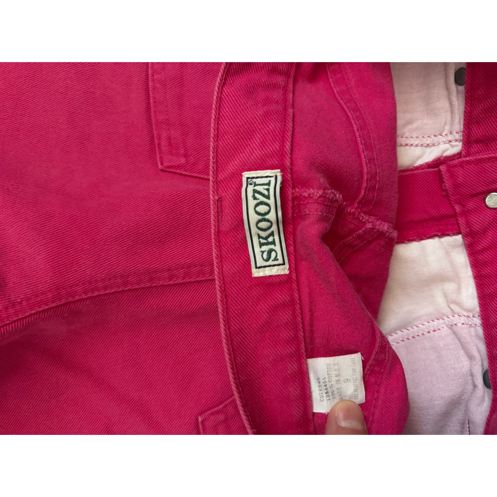 80s Skoozi Hot Pink Bermuda Denim Shorts | Size S - 26" Waist
