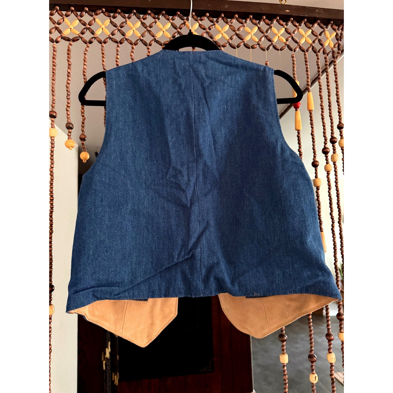 1970s/1980s Reversible Suede & Denim Jordache Vest | 38" Chest