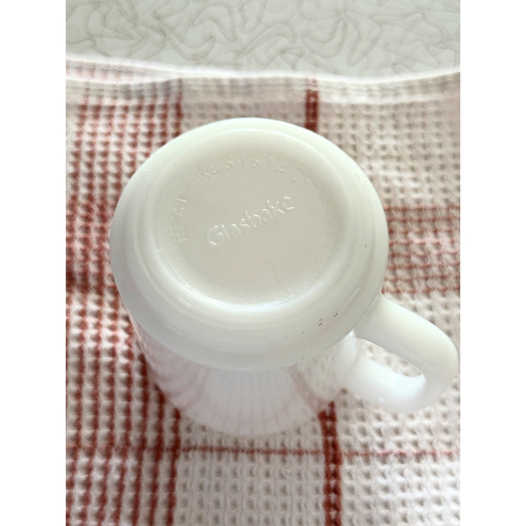 MCM Glasbake Apple Mug | Milk Glass