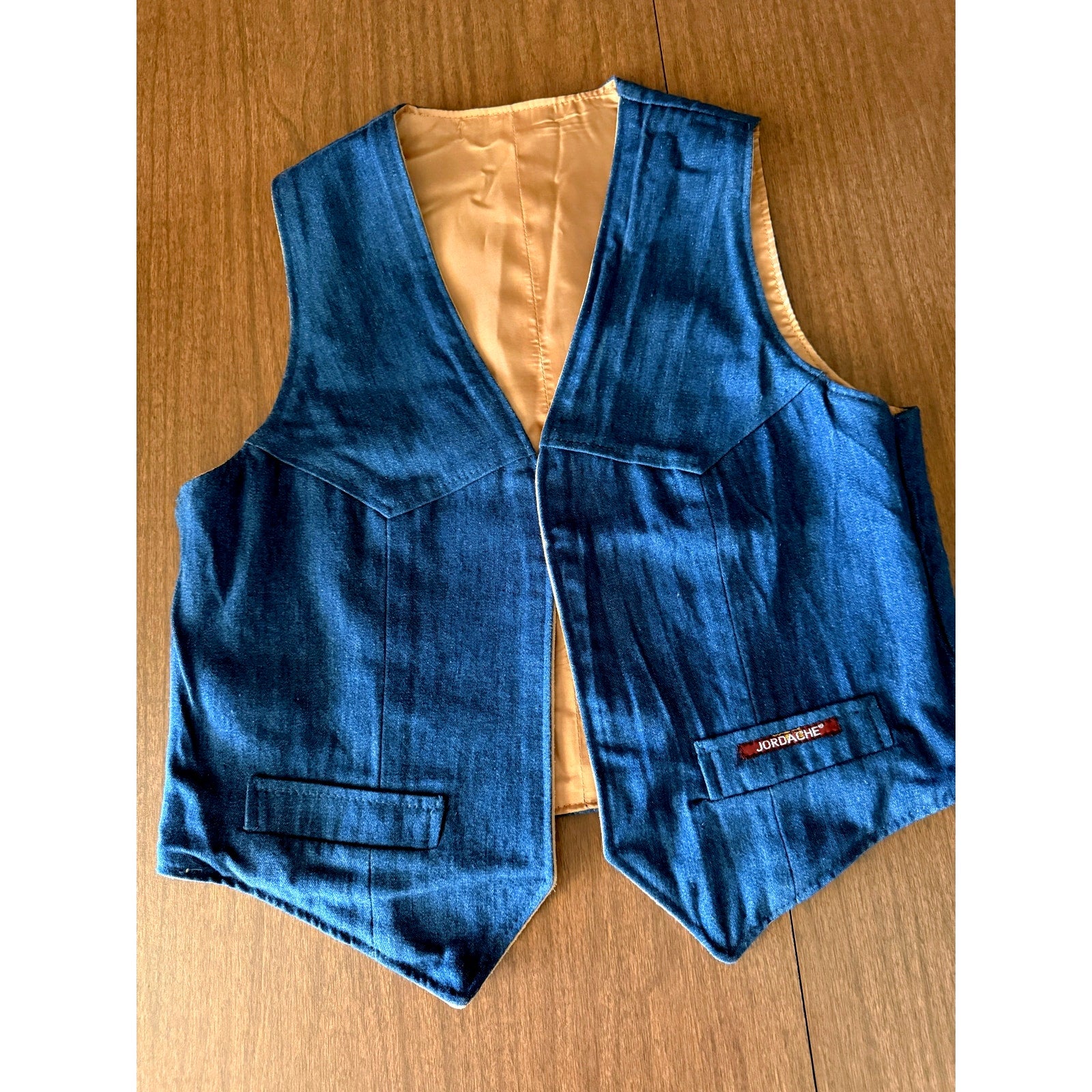 1970s/1980s Reversible Suede & Denim Jordache Vest | 38" Chest