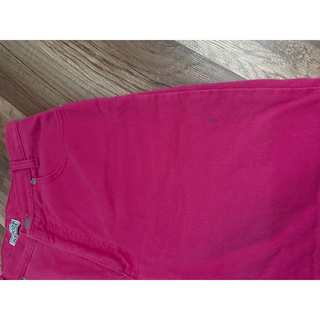 80s Skoozi Hot Pink Bermuda Denim Shorts | Size S - 26" Waist