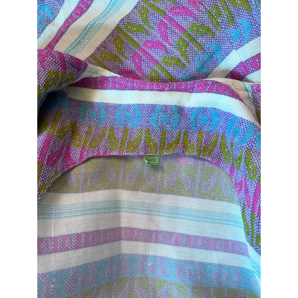 Groovy Vintage 1960s-70s A-Line Tapestry Shift Dress | Size Large