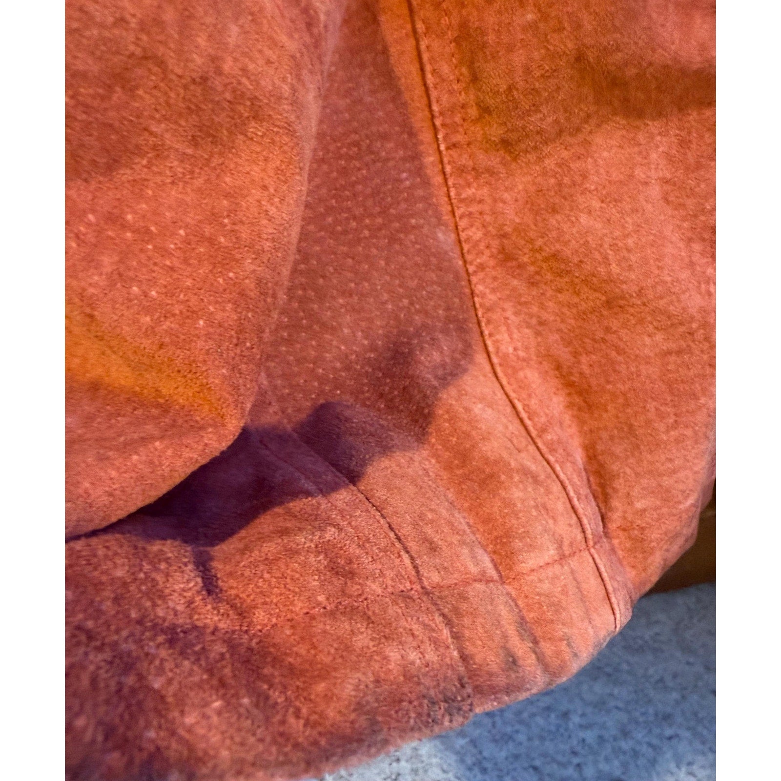 Vintage 90s Wilsons Leather Maxima Suede Sherpa Jacket | Large