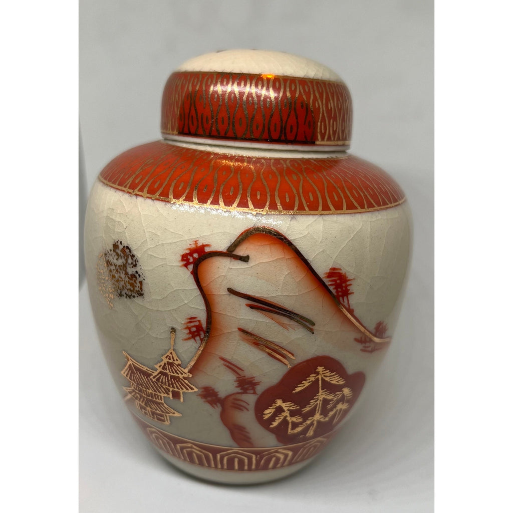 Vintage Japanese Satsuma Ginger Jar