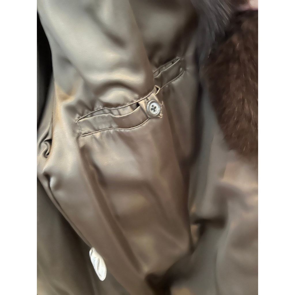 1960s Mink Coat with Fox Trim NWT