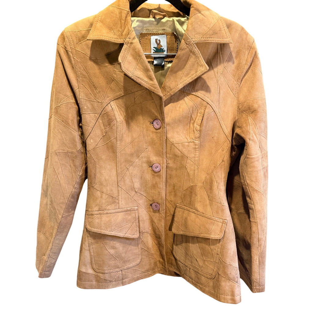 70s Vintage Suede Patchwork Blazer